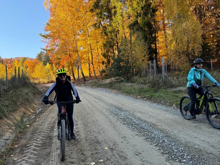 trasa rowerowa ebike szlakiem wiez widokowych muszyna krynica zdroj