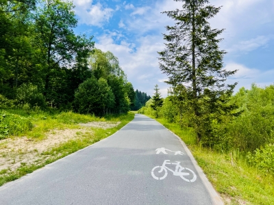 trasa rowerowa ebike muszyna wieza widokowa malnik